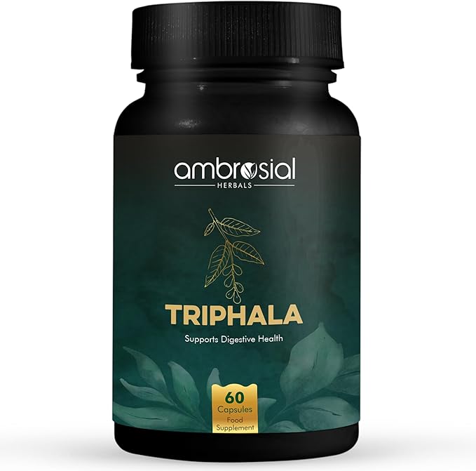 AMBROSIAL Triphala 500 Mg Organic Triphala Capsules Pack of 1-60 Capsules