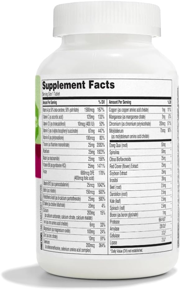 365 by Whole Foods Market, Women's One Daily Multivitamin Tablets, 180 Count