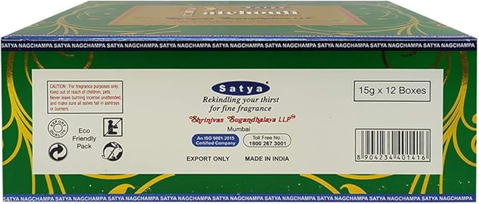 Natural Patchouli Incense Sticks and Incense Stick Holder Bundle Insence Insense Satya Incense