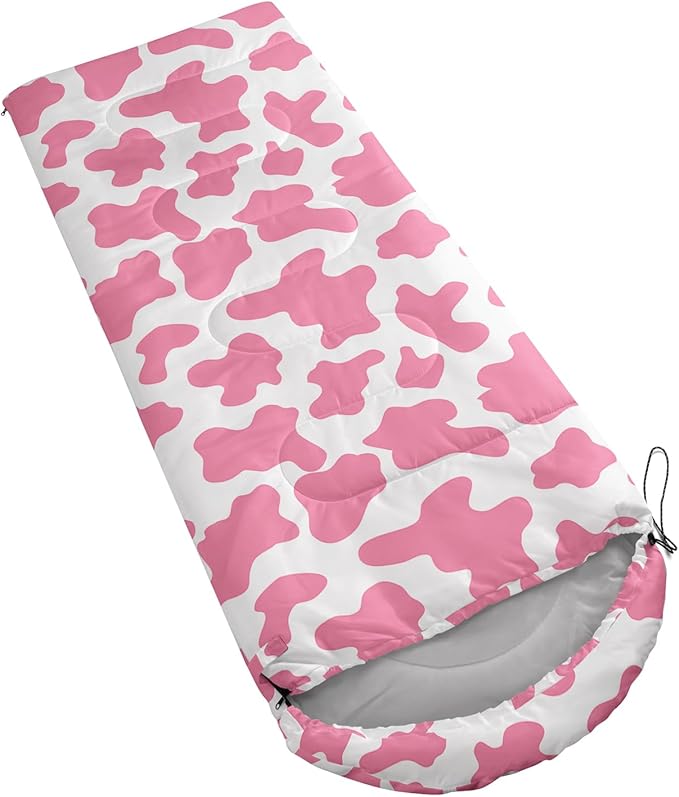 Axolotl Colorful Cats 3 Season Sleeping Bag for Kids, Girls, Teens - Warm and Cool Weather Pet Animal Theme, Waterproof Lightweight for Traveling, Outdoors Camping Equipment