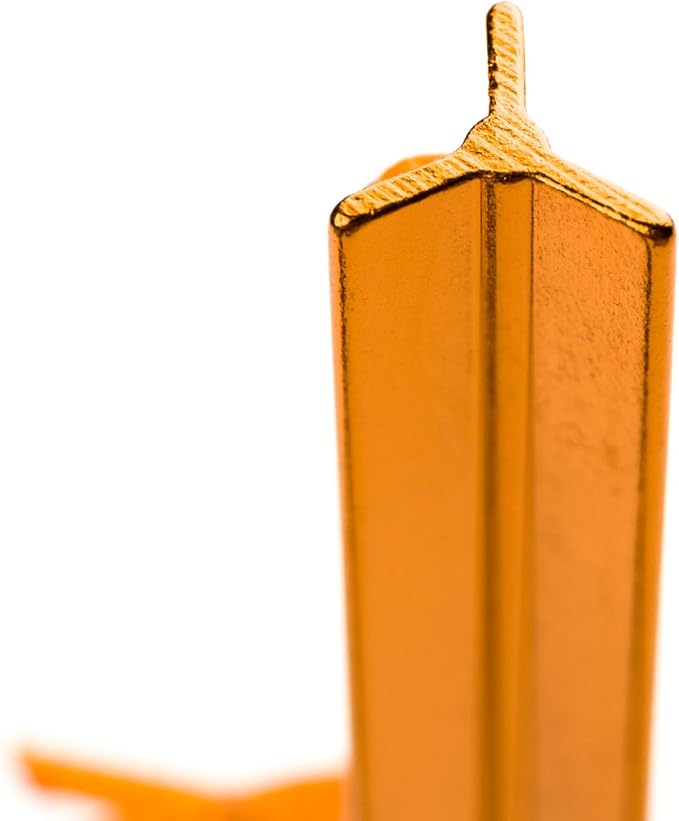 Aluminum Tent Stakes Pegs, 12-Pack Aluminum Ground Pegs with Reflective Pull Ropes, Heavy Duty Tri-Beam Metal Stakes Pegs for Backpacking Camping Tents Hammocks and Canopy