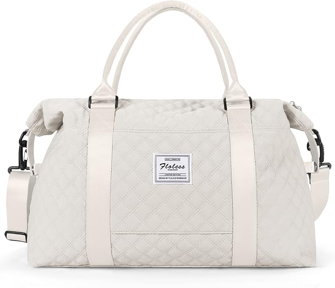 Travel Duffel Bag,Sports Tote Gym Bag,Shoulder Weekender Overnight Bag for Women