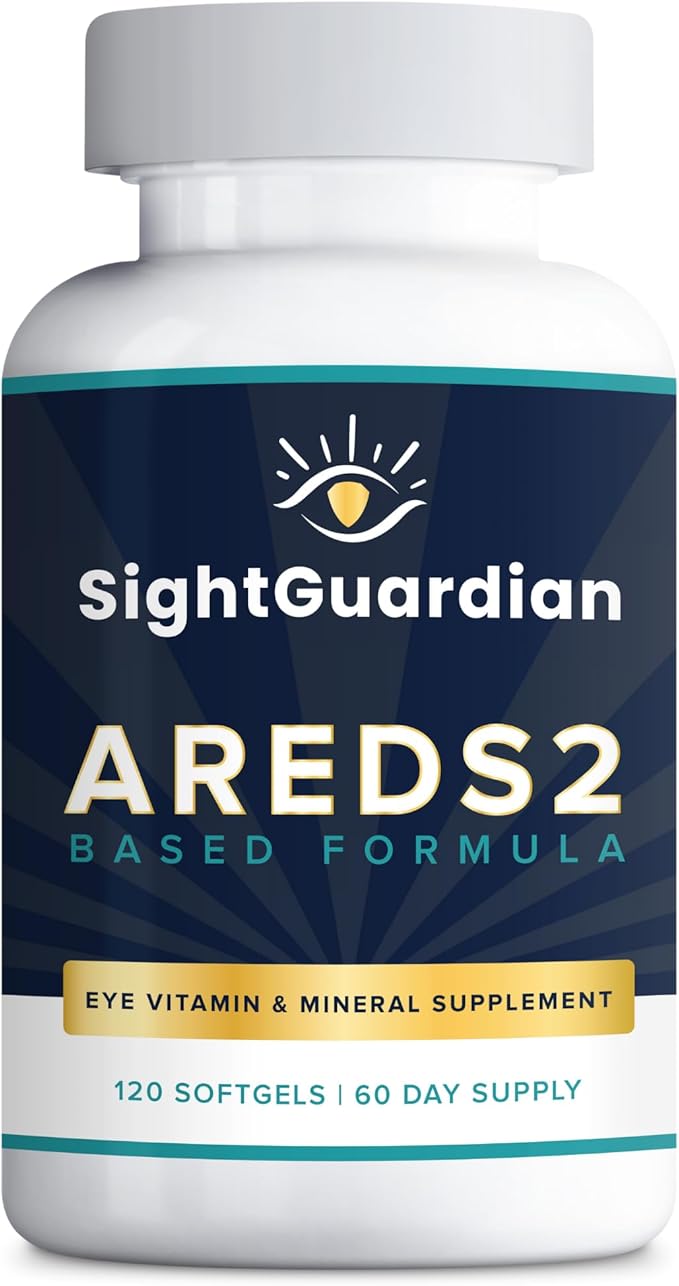 AREDS2 Based Eye Vitamin-Mineral Supplement (120 ct. 60 Day Supply) - AREDS2 Based Supplement for Eyes - Low Zinc Formula - Eye Vision Supplement and Vitamin