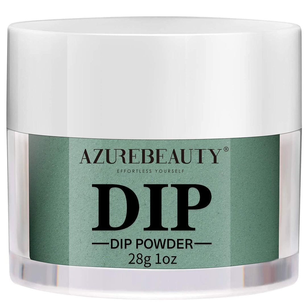 Azurebeauty Nail Dip Powder Emerald Green Color, Dipping Powder French Nail Art Starter Manicure Salon Diy At Home, Odor-Free An