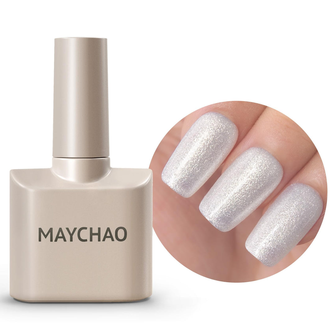 Maychao 15Ml Gel Nail Polish 1Pc Mermaid White Gel Polish Soak Off Uv Led Nail Polish Nail Art Starter Manicure Salon Diy At Hom