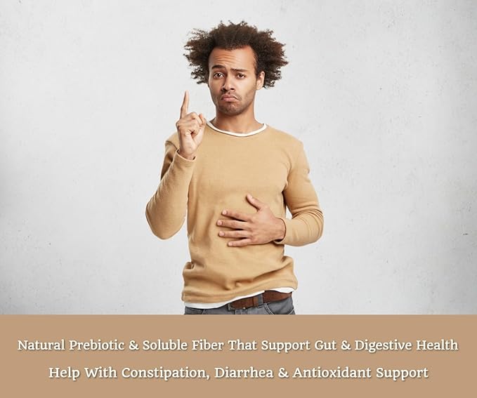 Psyllium Husk Plus – with Acai Berry, Natural Soluble Fiber, Prebiotic Fiber, Bulk Laxative - Supports Regularity, Digestive & Gut Health - Helps with Constipation & Diarrhea – 60 Capsules