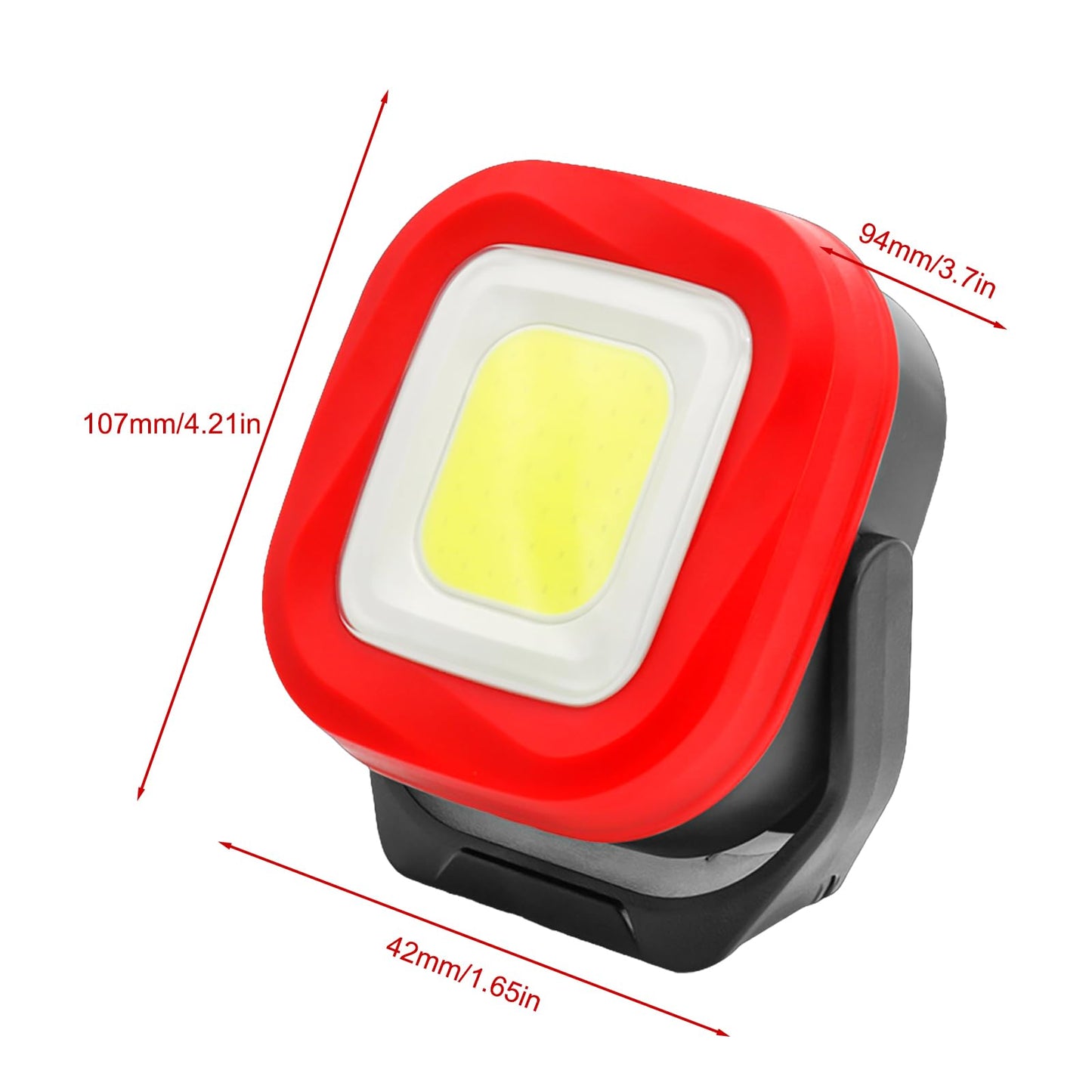 1000 Lumen LED Spotlight, LED Work Light with 4 Light Modes and 180° rotatable, Versatile and Portable Construction Spotlight for Indoor and Outdoor use