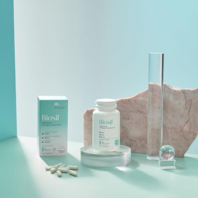 Biosil Collagen Generator - 30 Original Capsules, Pack of 2 - with Patented ch-OSA Complex - Generates & Protects Your Own Collagen - GMO Free - 30-Day Supply