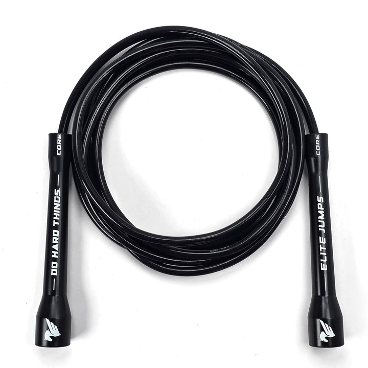 Elite Jumps | 6mm PVC Jump Ropes for Fitness | Indoor/Outdoor Adjustable Boxing Jump Rope w/Unbreakable Handles & Ultra-Durable Non-Kinking PVC | Skipping Rope for Men & Women & Boxer Rope Jump Rope