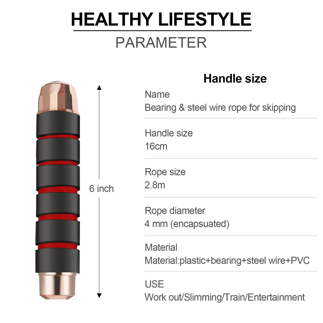 FITMYFAVO Jump Rope Cotton Adjustable Skipping Weighted jumprope for Women，Adult and Children Athletic Fitness Exercise Jumping Rope (Red)