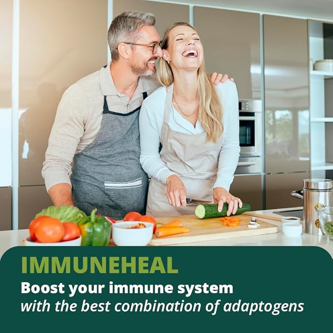Immuneheal + Immodulator – Adaptogen Blend (180 Capsules ea.)