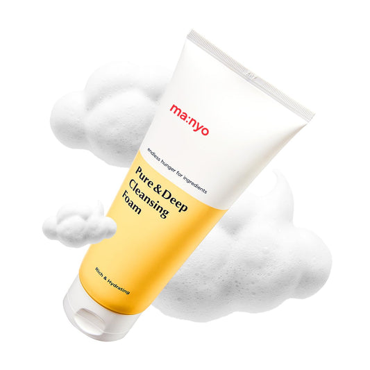 [ma:nyo] Pure & Deep Cleansing Foam (100ml) - 99% Pore cleansing with 10 floral complex and Ceramide – Elastic & Fine bubbles for Deep cleansing with safe formula