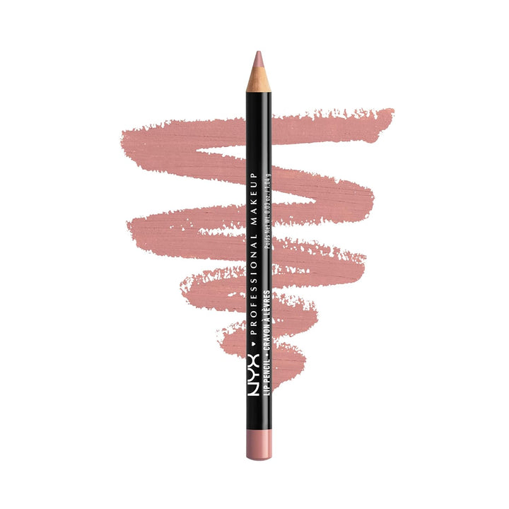 NYX Slim Lip Pencil | Long-Lasting Creamy Lip Liner | Hot Red - 2 Pack