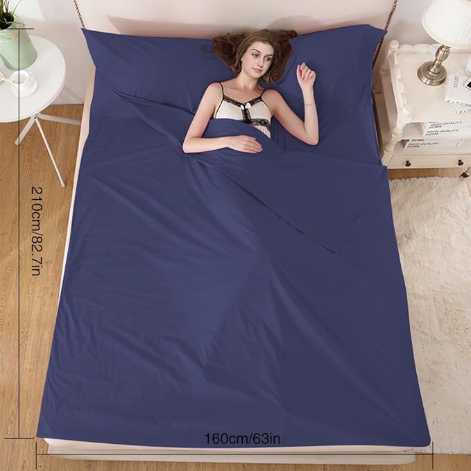 Sleeping Bag Liners Lightweight Travel Camping Sheet Sleep Bag Liner Adults Lightweight Warm Weather Hotel Compact Portable Sleeping Sack Indoor Outdoor Hostels Traveling Backpacking Hiking Blankets