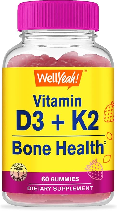 Vitamin D3 + K2 + Melatonin 2.5mg, Gummies Bundle - Great Tasting, Vitamin Supplement, Gluten Free, GMO Free, Chewable Gummy