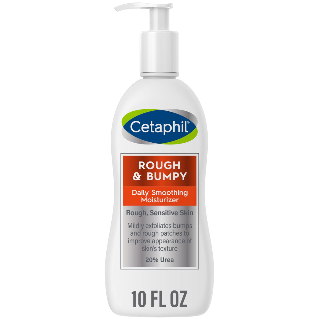 Cetaphil Daily Smoothing Moisturizer For Rough And Bumpy Skin | 10 Fl Oz | For Sensitive Skin | Urea Cream Hydrates And Exfoliat