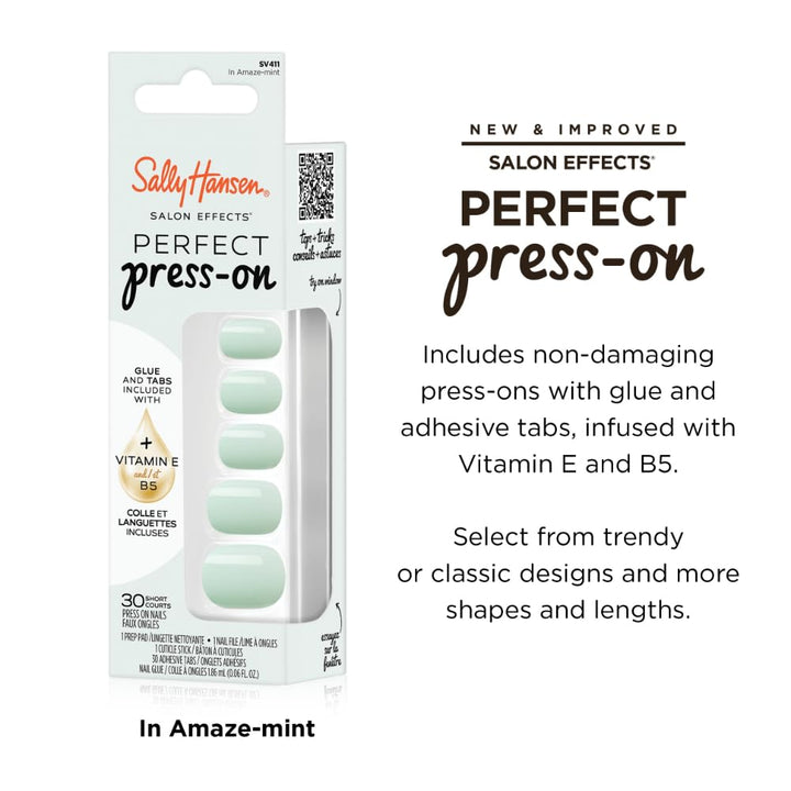 Sally Hansen Instant Cuticle Remover | Amaze-Mint Press-On Nails Kit
