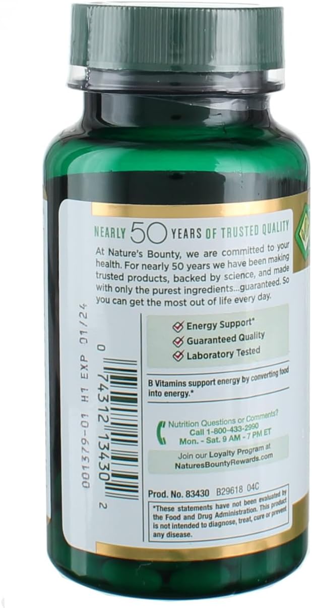 Nature's Bounty Super Potency Biotin 5000mcg - 72 softgels (Pack of 2)