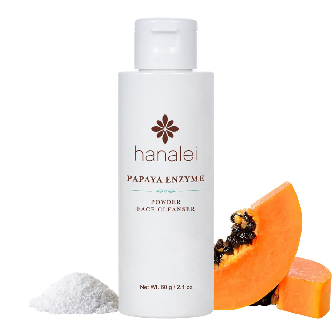 Hanalei Cruelty-Free And Paraben - Free Papaya Powder Face Cleanser, Gentle Everyday Cleansing, Non-Striping And Hydrating, All