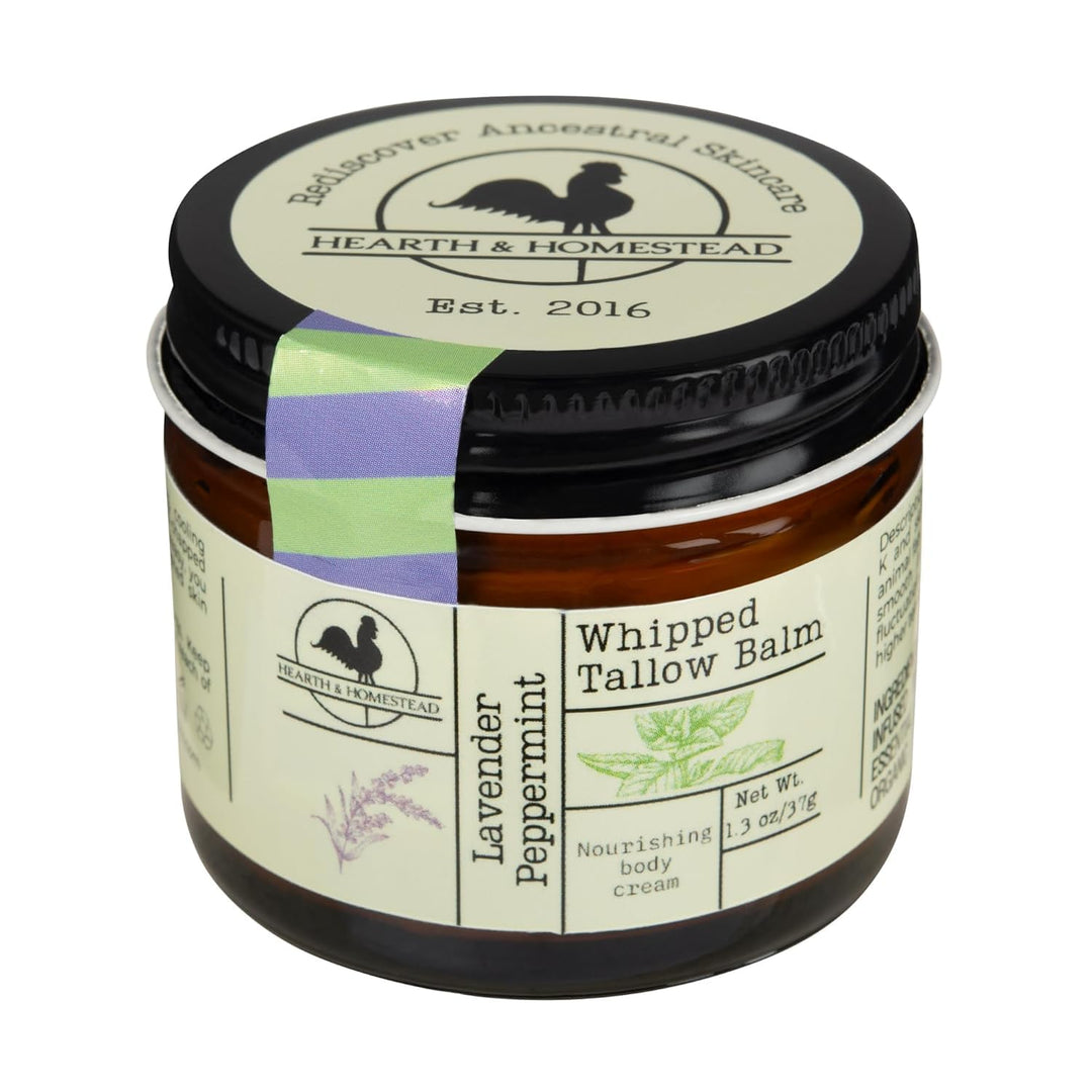 Handmade Tallow Balm | Fragrance-Free & Nourishing | 1.3 Oz Butter Almond