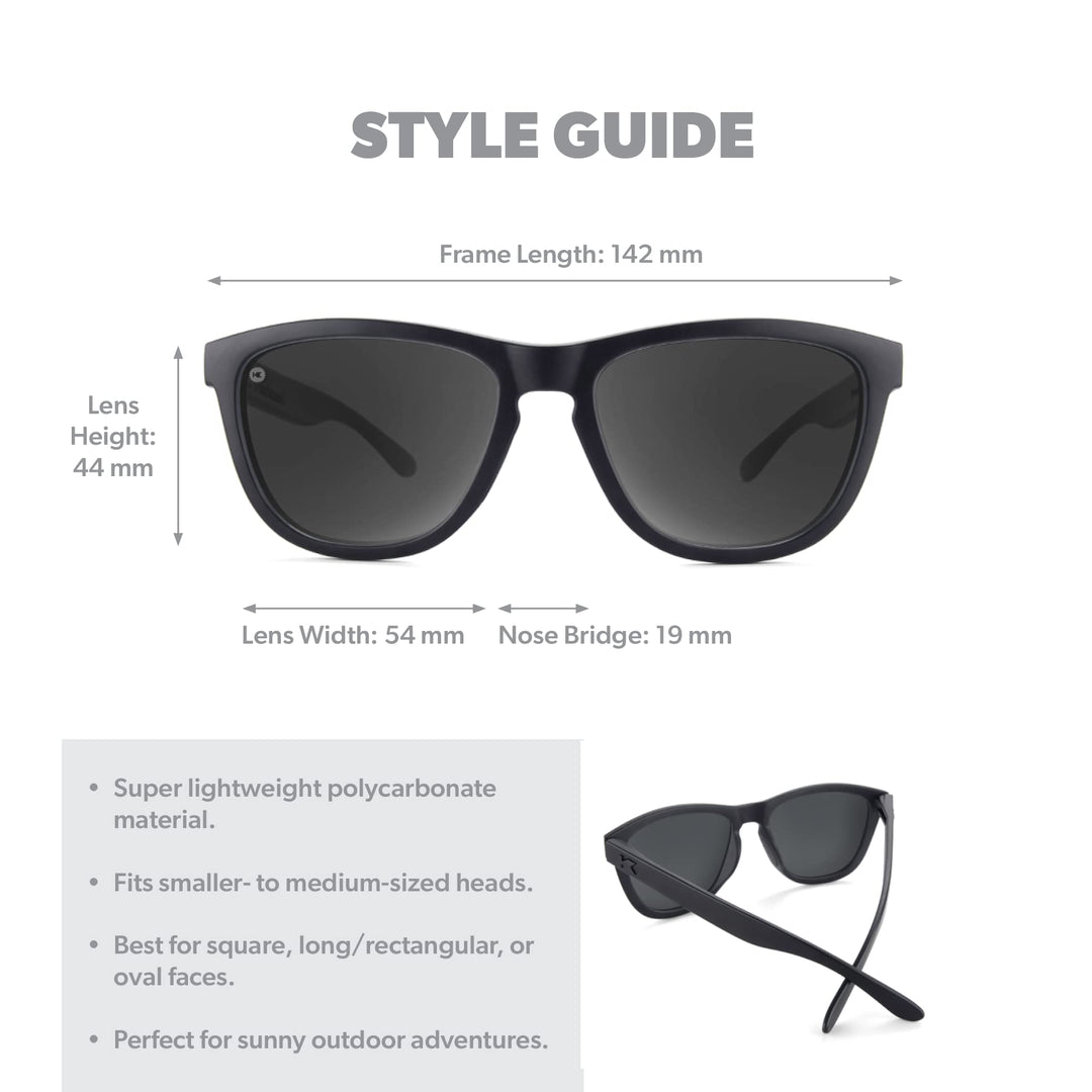 Knockaround Premiums Sport - Polarized Sunglasses For Running & Fitness (Matte Black on Black Frame/Polarized Black Lenses)