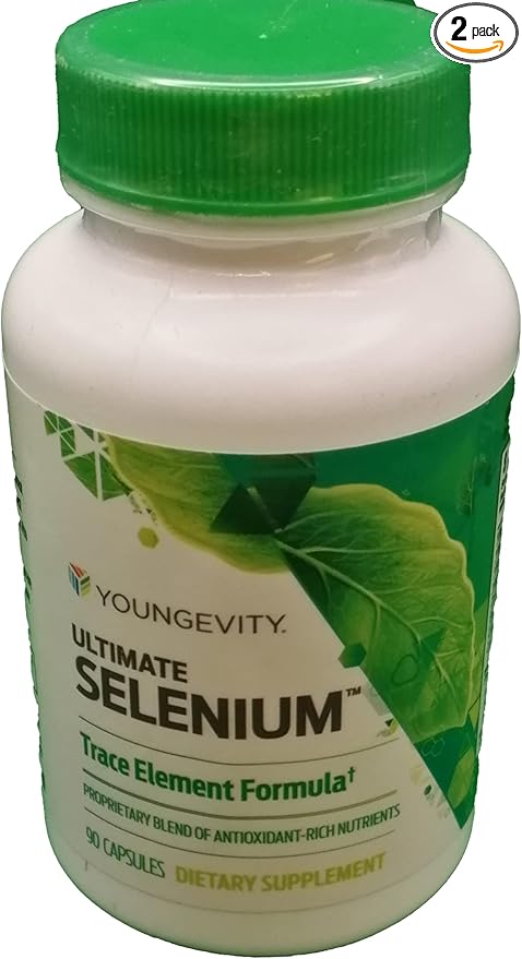 Youngevity Ultimate Selenium + Cofactors - Essential Mineral Supplement for Immune Support, Antioxidant Defense, Thyroid Function, and Cellular Health (I-selenomethionine) - (90 Capsules)