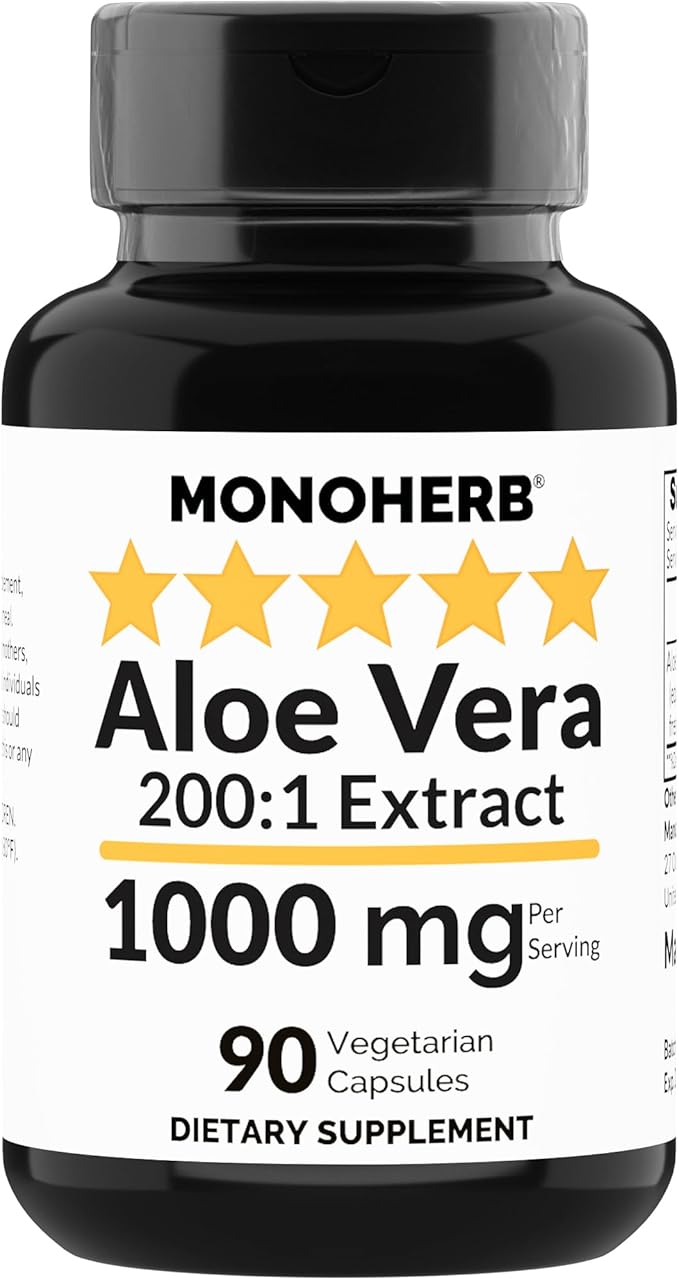 Aloe Vera 1000 mg - 200x Extract - 90 Capsules