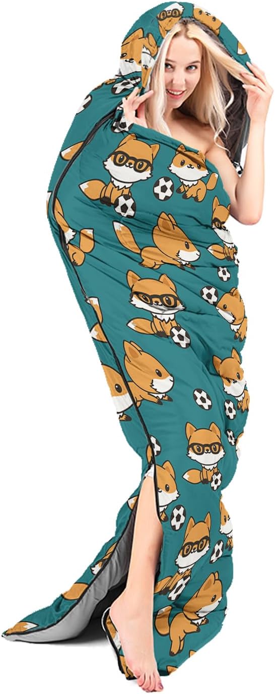 AILONEN Boys Sports Camping Sleeping Bags,Lightweight & Waterproof,3 Season Warm & Cool Weather,Black Player Basketball Sleeping Bags for Kids Adults,Travelling,Outdoors