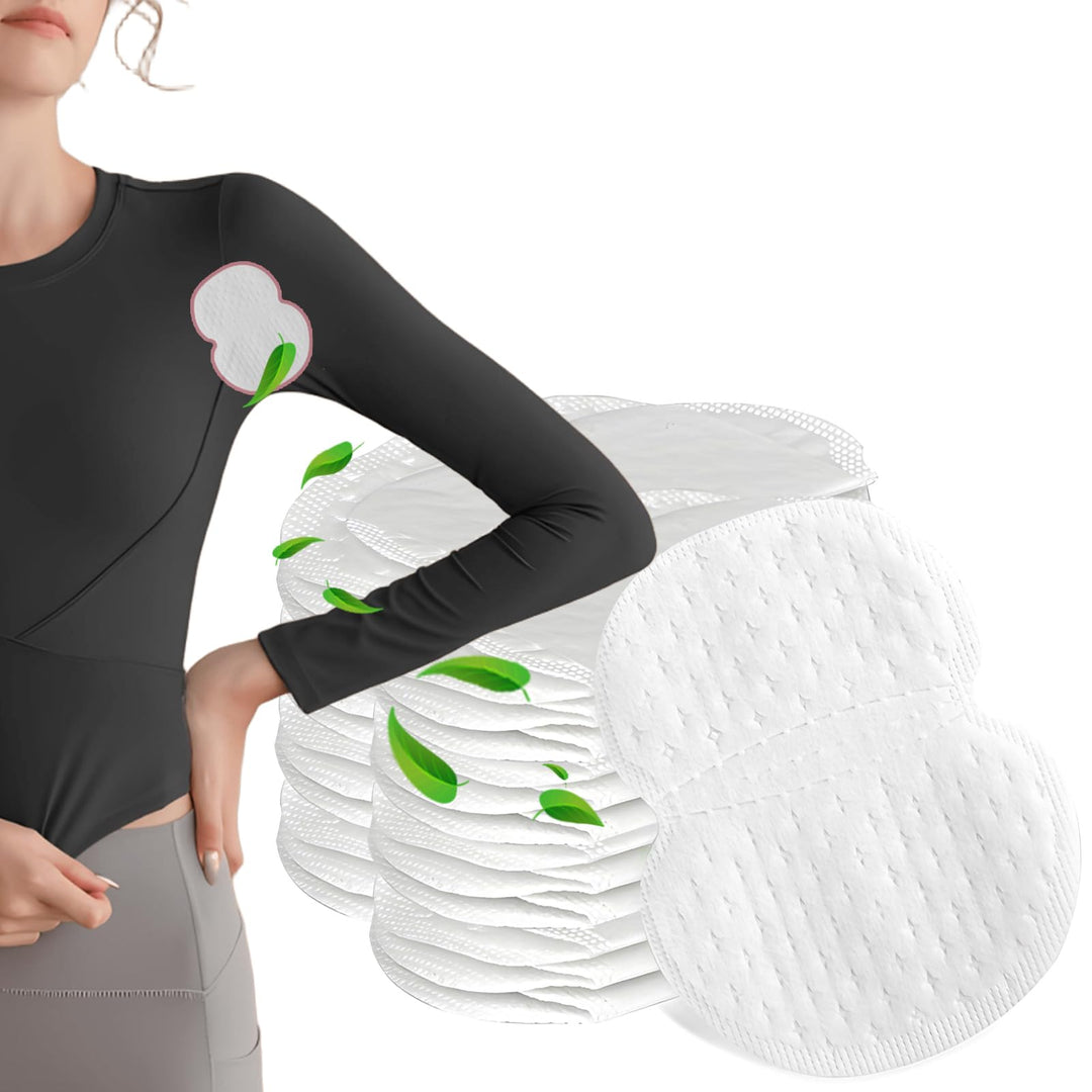 Disposable Underarm Sweat Pads 120 Count - Adhesive Armpit Guards for Women & Men, Invisible Sweatproof Liners for Shirts, Dresses, Workouts