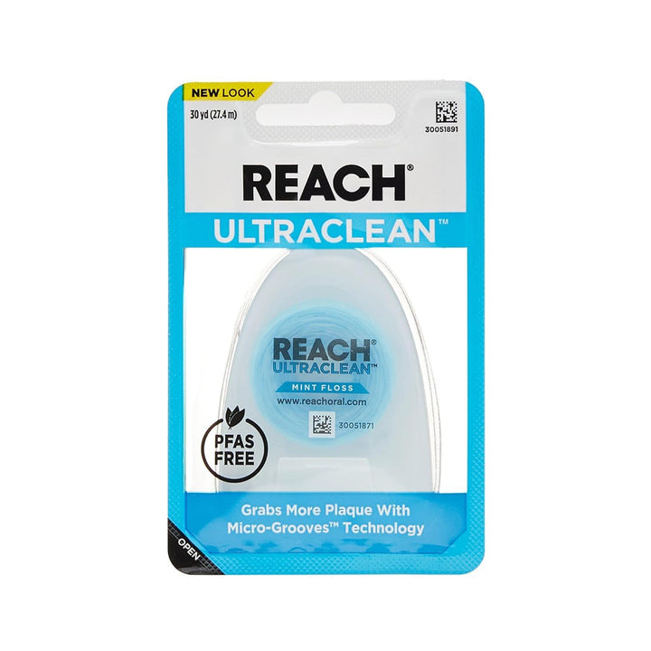 REACH Ultraclean Dental Floss Mint 30 Yards (Pack of 3)