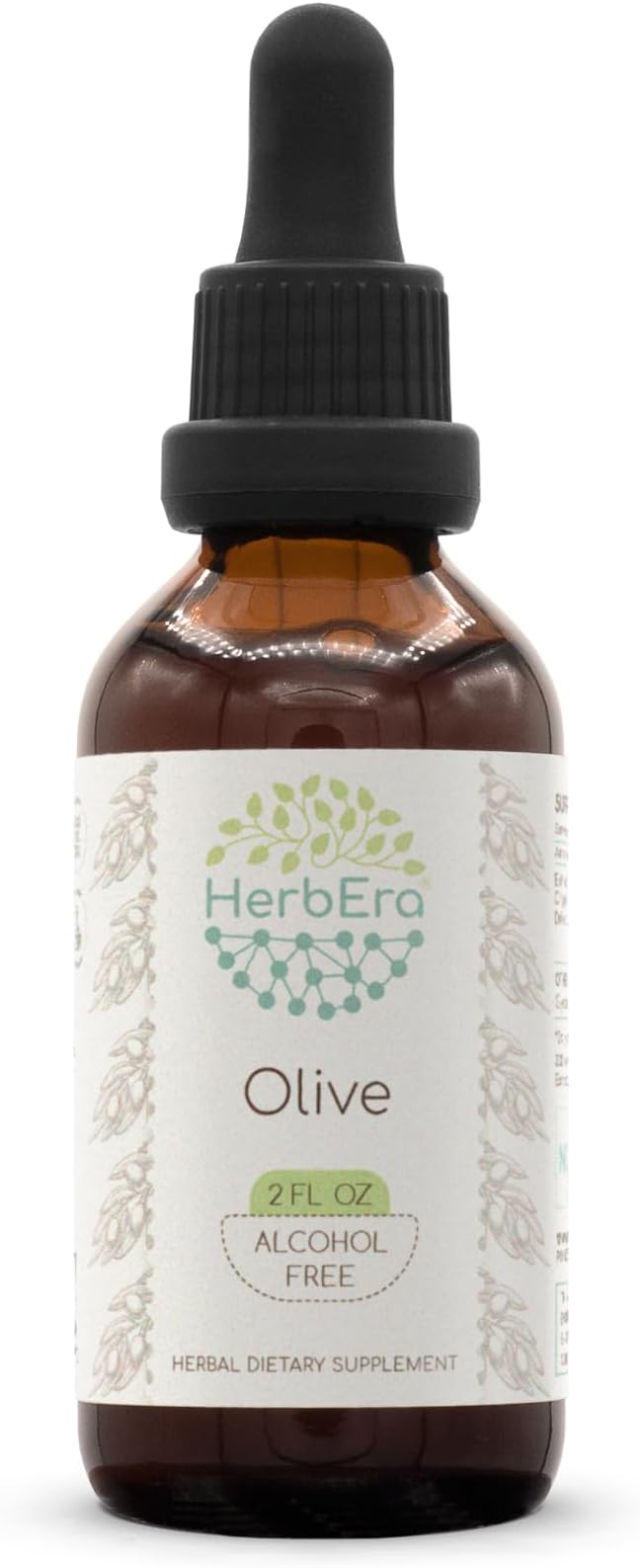 Olive B60 Alcohol-Free Herbal Extract Tincture, Concentrated Liquid Drops Natural Olive (Olea europaea) Dried Leaf 2 fl oz