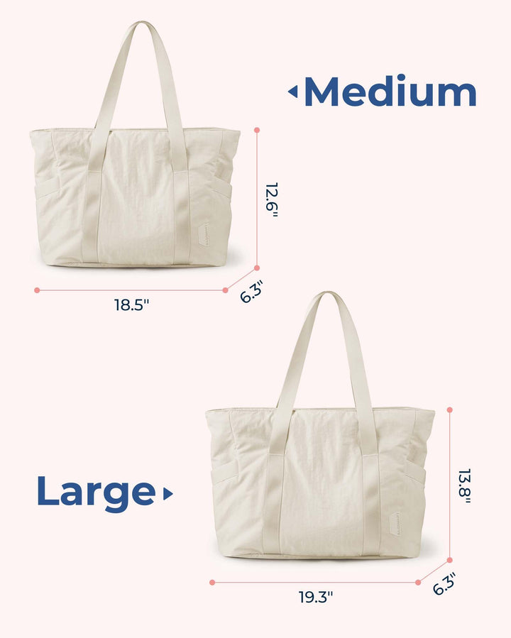 BAGSMART Tote Bag for Women with Zipper, Gym Tote with Compartments, Laptop Work Tote Nurse Dance Yoga Bag for Sport, Travel