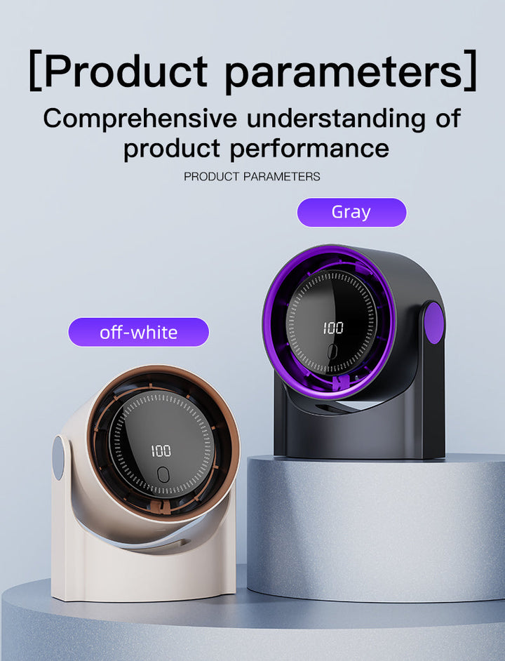 Xiaomi Smart Electric Fan 100 Speed Bladeless Fan USB Charging Desktop Silent Wall Mounted Air Conditioner Office Indoor Camping