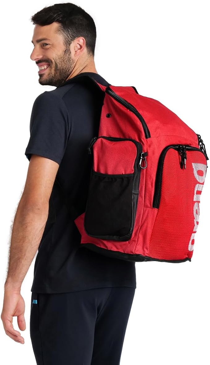 ARENA Team 45 Backpack Swimming Athlete Sports Gym Rucksack Large Training Gear Equipment Swim Bag for Men/Women, 45 Liters