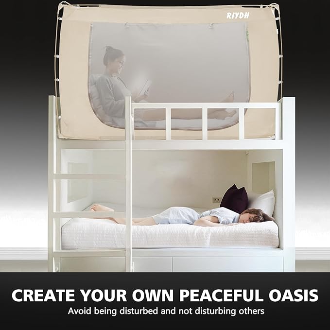 Bed Tent Bed Canopy Full Size Tents for Adult and Kids- Original Design Portable Dream Tent Indoor Sleeping 80% Blackout with 3 Doors Breathable Big Space Tents