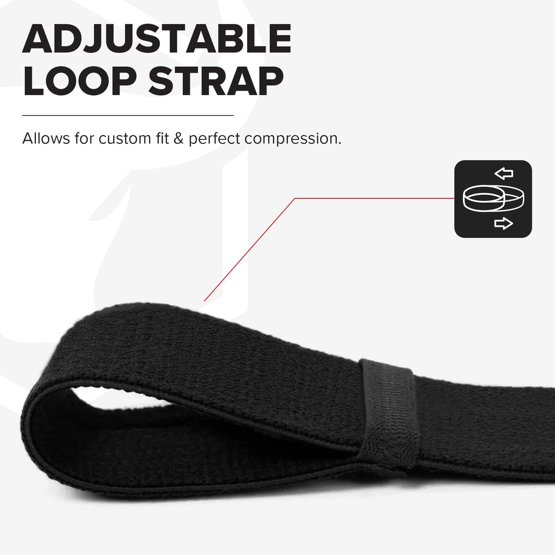 Elbow Wraps for Weightlifting (1 Pair) - 50" Elastic Elbow Braces for Weight Lifting - Elbow Support for Bench Press, Powerlifting, Fitness, & Gym Workout - Gym Elbow Straps Weightlifting (Black)