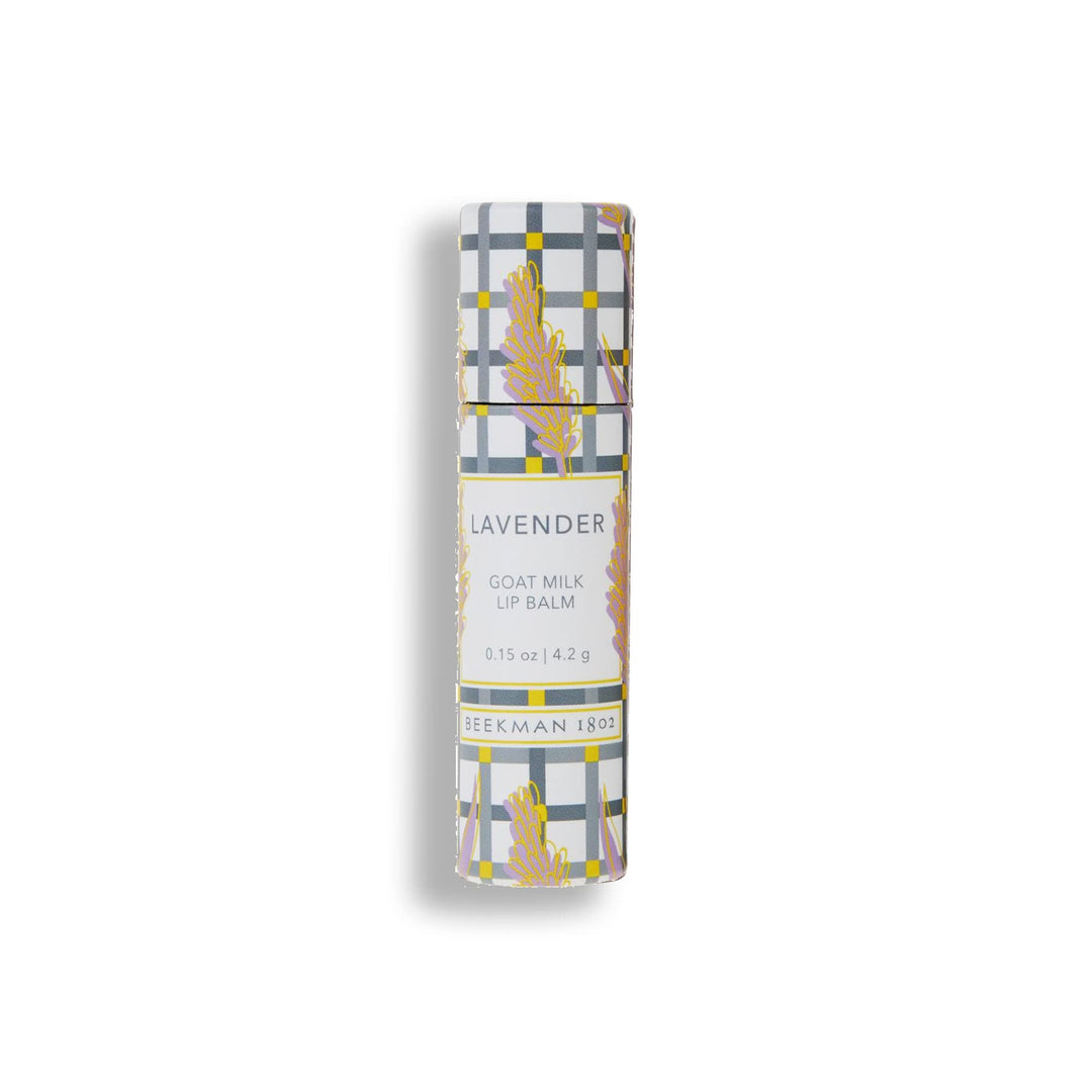 Beekman 1802 Lip Balm, Lavender - Scented - 0.15 Oz - With Goat Milk, Vitamin E & Beeswax For Dry, Cracked Lips - Good For Sensi