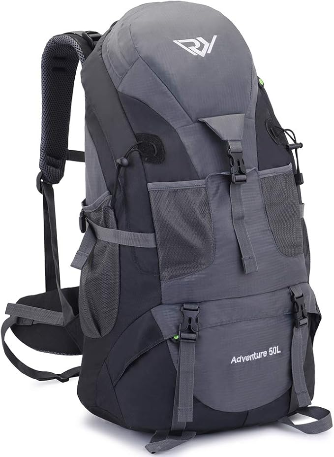 50L Hiking Backpack, Waterproof Lightweight Daypack for Outdoor Camping Travel