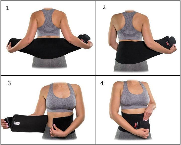 McDavid Waist Trimmer Belt, Waist Trainer for Women, Promotes Sweat & Weight Loss in Mid-Section, Sold as Single Unit, Black