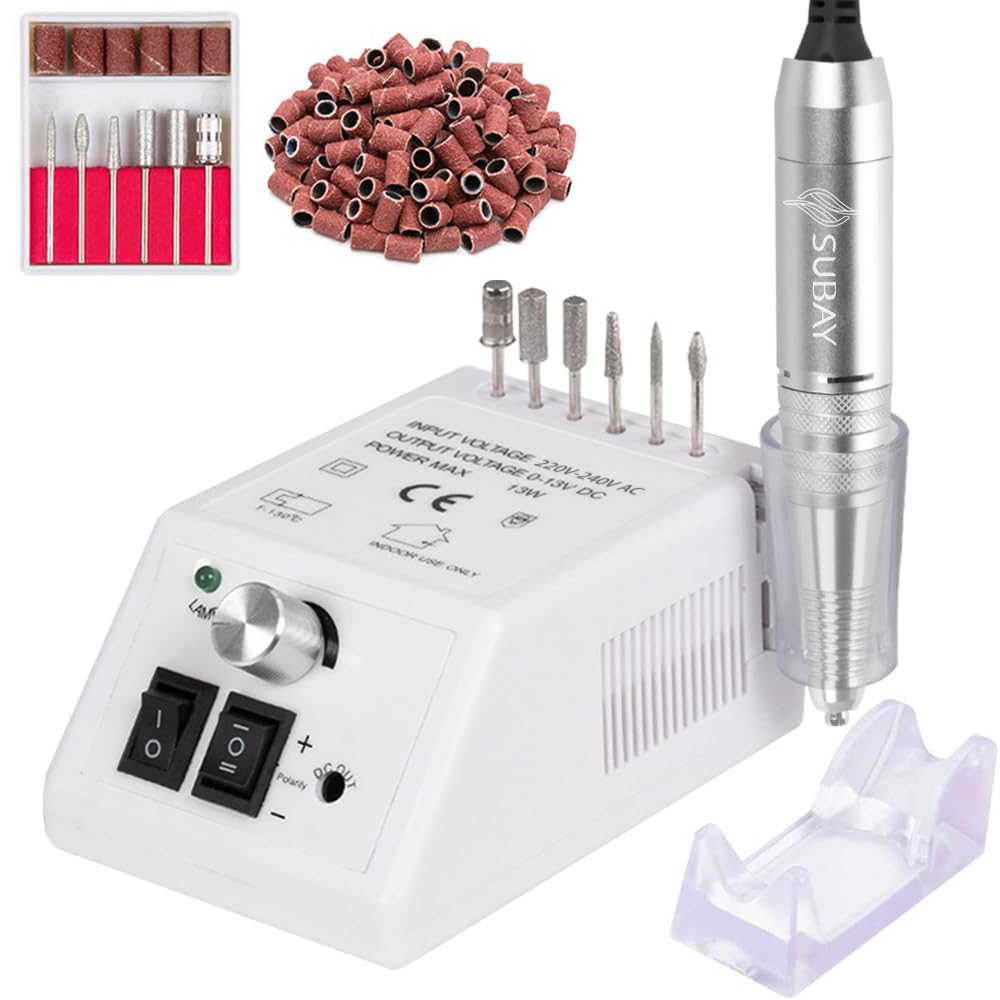 Subay 30,000Rpm Efile Nail Drill , Electric Nail File With 106Pcs Sanding Bands And Nail Drill Bits Pedicure Manicure Tools For