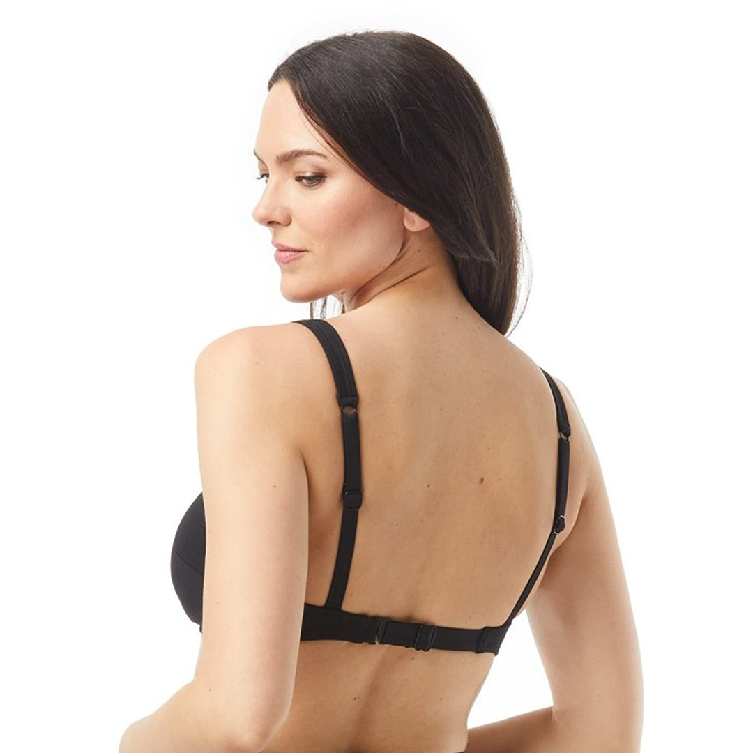 COCO REEF Curve Cami Bra Sized Bikini Top — Micro-Luxury Swim Top — Black, 32C-34C