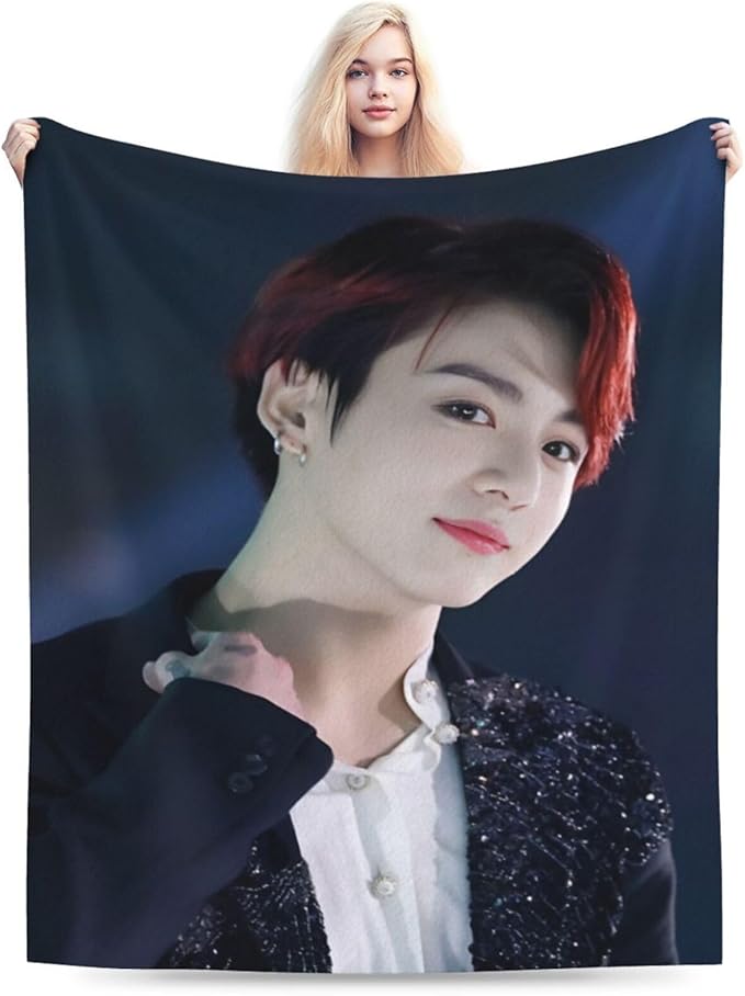 Blanket 50"X60" Soft and Comfortable Warm Fleece Throw Full Picture of Idol Group Blankets