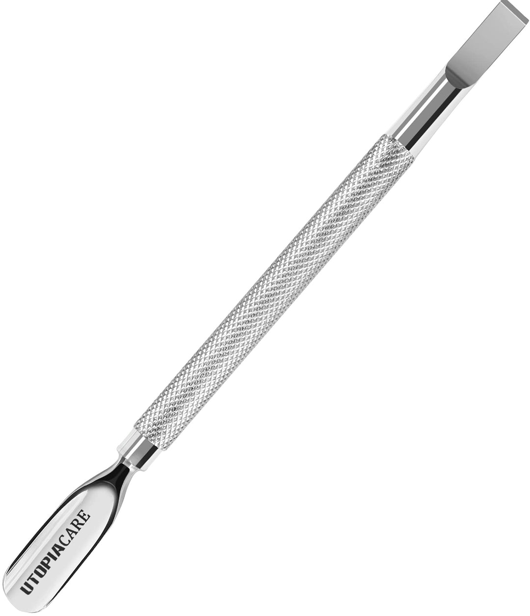 Utopia Care Cuticle Pusher Tool & Spoon Nail Cleaner, Professional Stainless Steel Cuticle Remover & Cutter, Durable Manicure & Pedicure Tool for Finger & Toenails, Silver