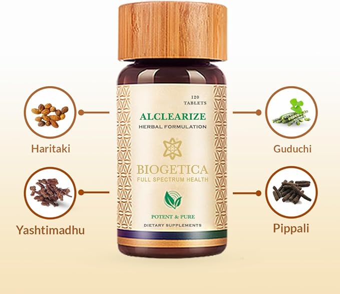 Alclearize Tablets 100% Natural Vegan Promote Immunity, Healthy Skin Non-GMO Ayurvedic 120 Tablet