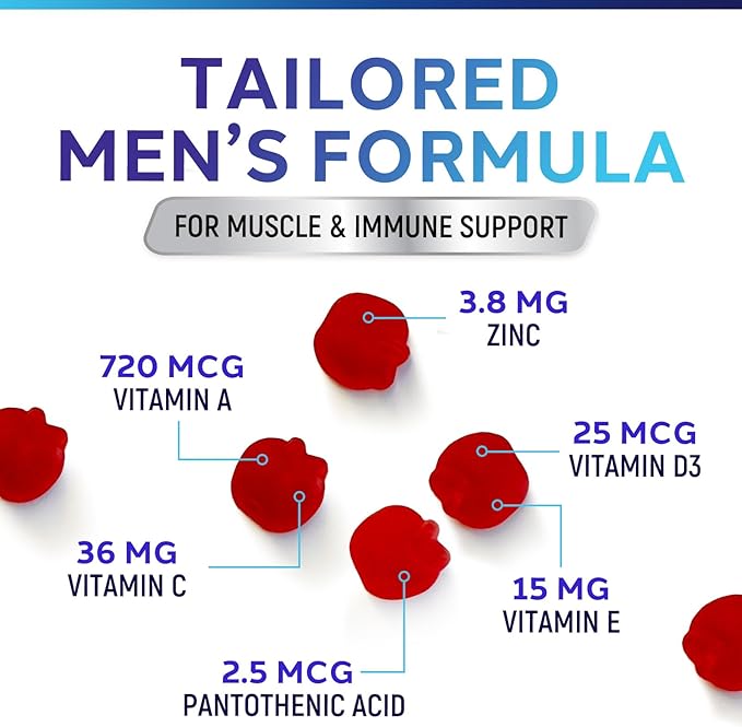 Multivitamin for Men - Daily Mens Multivitamins & Multiminerals with Vitamin D, Vitamin C, B12 Zinc & More - Energy, Memory, Focus & Immune Health Support - Essential for Men Over 40 - 60 Capsules