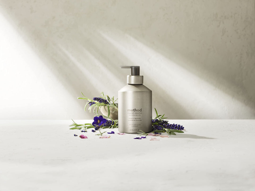 Method Premium Gel Hand Wash, Violet + Lavender, 12 Fl Oz (Pack of 1) Packaging May Vary