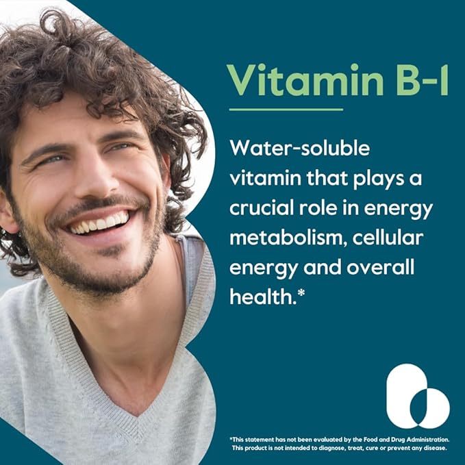 BESTVITE Vitamin B-1 (Thiamin) 500mg (120 Vegetarian Capsules) - No Stearates - Vegan - No Calcium Carbonate - Non GMO - Gluten Free - No Silicon Dioxide