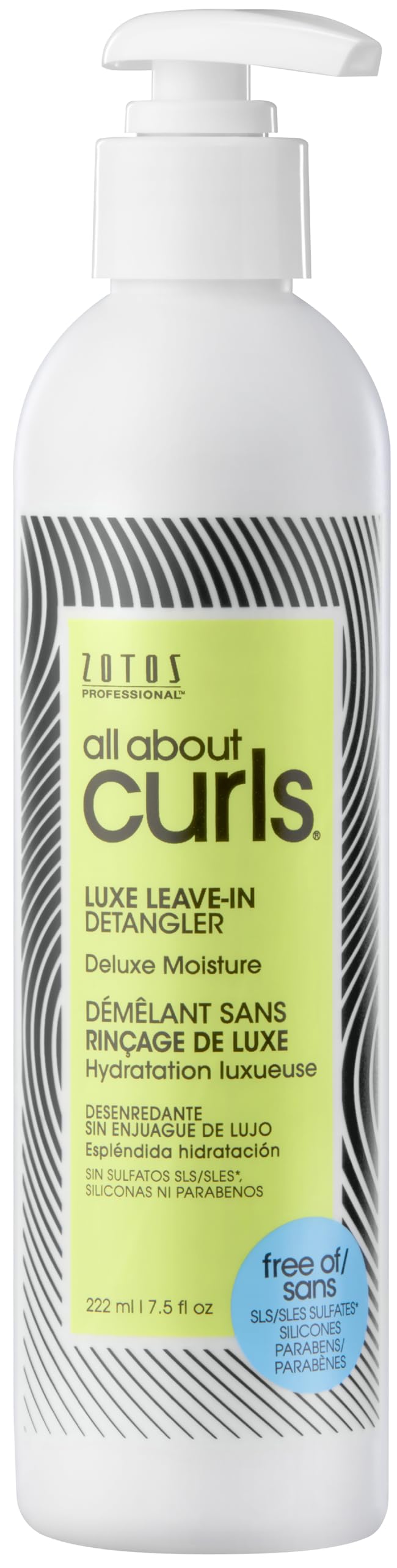 ALL ABOUT CURLS Luxe Leave-In Detangler | For Curly Hair Styling | Detangle, Moisturize, De-Frizz | Reduce Frizz & Softens | Deluxe Moisture | Vegan & Cruelty Free | Sulfate & Paraben Free | 7.5 Fl Oz