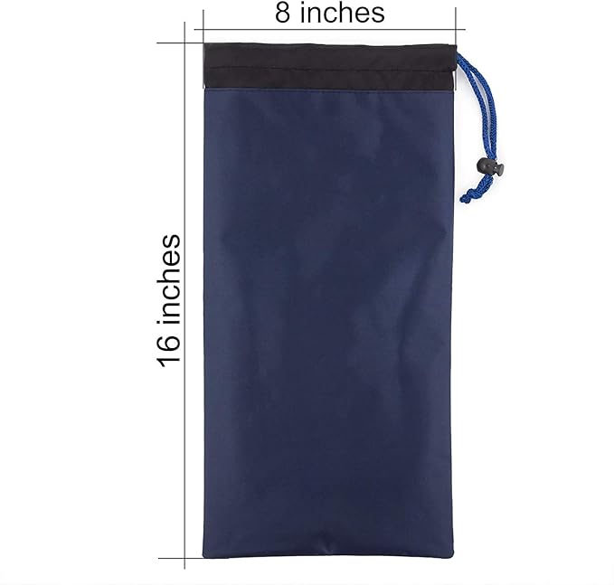 Bag Camping Tent Stakes Heavy Duty Dark Blue Nylon Sack Waterproof Pocket Ditty Camp Accesorries Storage Peg Bag