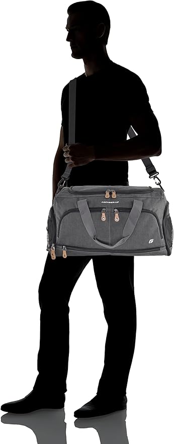 Ultimate Gym Bag 2.0: The Durable Crowdsource Designed Duffel Bag with 10 Optimal Compartments Including Water Resistant Pouch